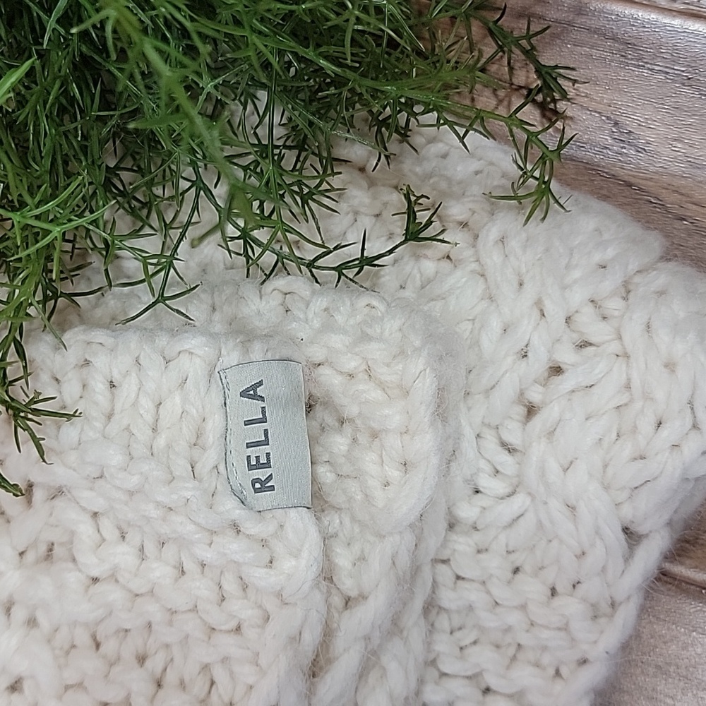 Rella Soft Cream Alpaca Scarf